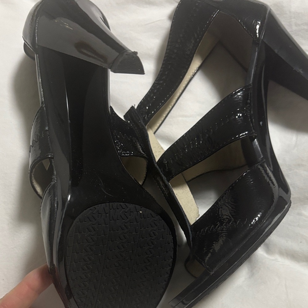 Michael Kors Black Patent Heels - Picture 6 of 9